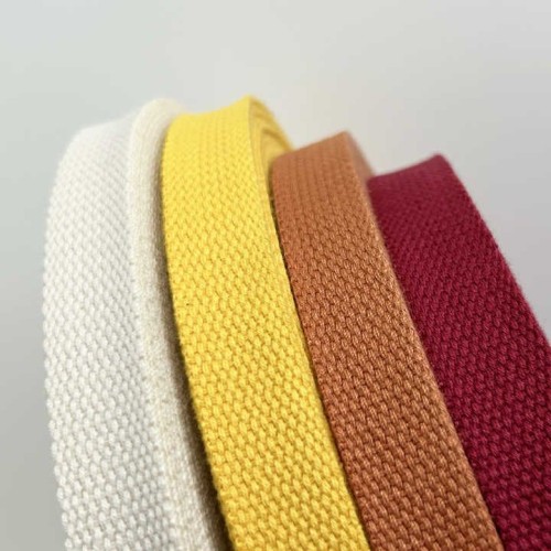 Factory Wholesale Handheld Canvas Bag Belt Polyester Cotton Tape Backpack Weaving Ribbon