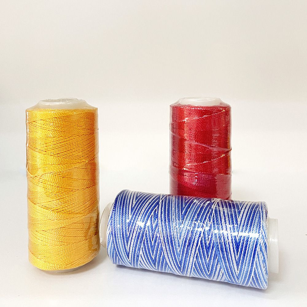 High Tenacity Nylon Polyester Thread 840d/2 Dyed 300y 500y Factory Wholesale for Sewing