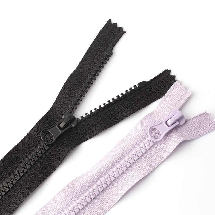 High Quality No.3/5/8/10  Resin  Zipper Custom Open-end Plastic Zippers for Garment