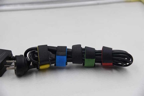 Reusable Hook and Loop Cable Tie Printed Battery Adjustment Strap Tape Customizable