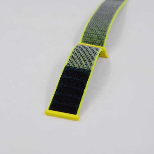 Custom Nylon Buckle Elastic Adjustable Strap Hook and Loop Watch Band With Buckle