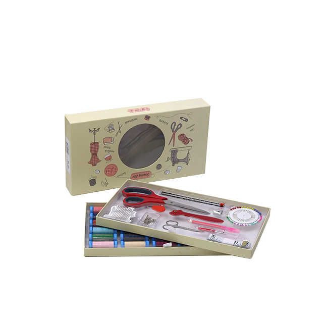 New Sewing Notions Deluxe Double Layer Household Travel Needlework Sewing Tools Set Home DIY Sewing Kit Box Set