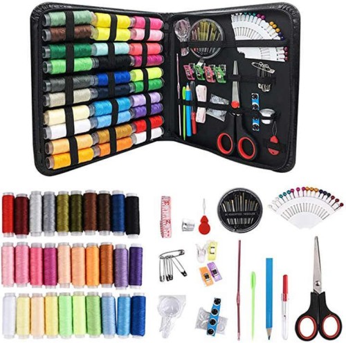 Wholesale 100pcs Professional Leather Sewing Kit Bag Durable Portable Home Sewing Kit Set Travel