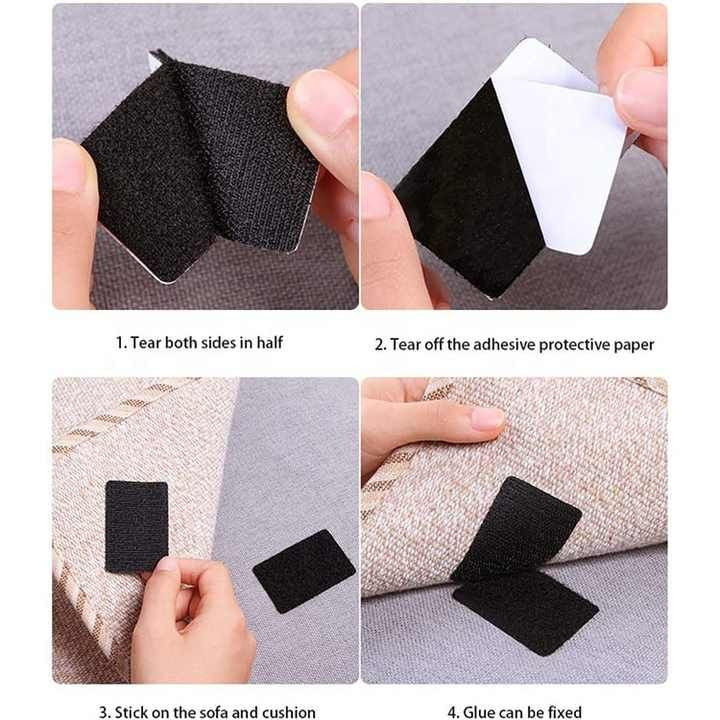 Self-Adhesive Hook and Loop Tape Square Magic Dots