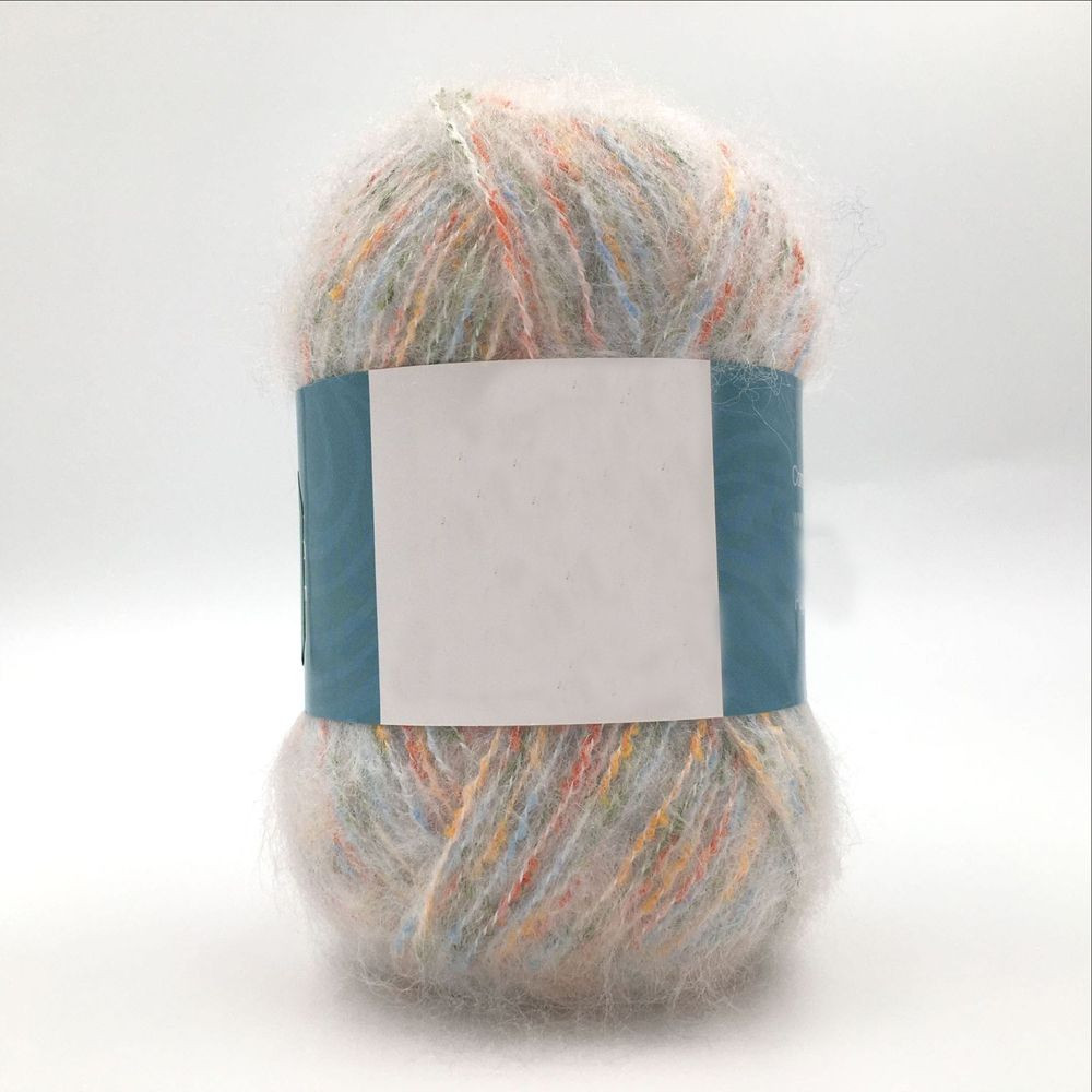 Soft Rainbow 50% Polyester 50% Acrylic Mohair Style Yarn Ball Fancy Yarn  Blended Yarn